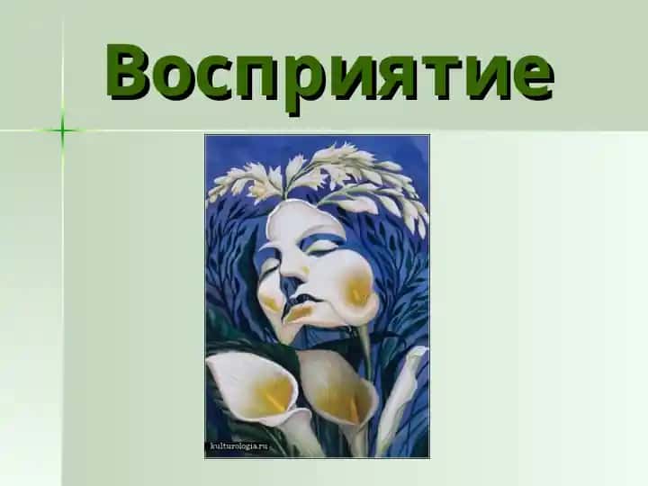Восприятие