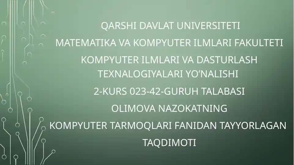 Kompyuter tarmoqlari protokollari