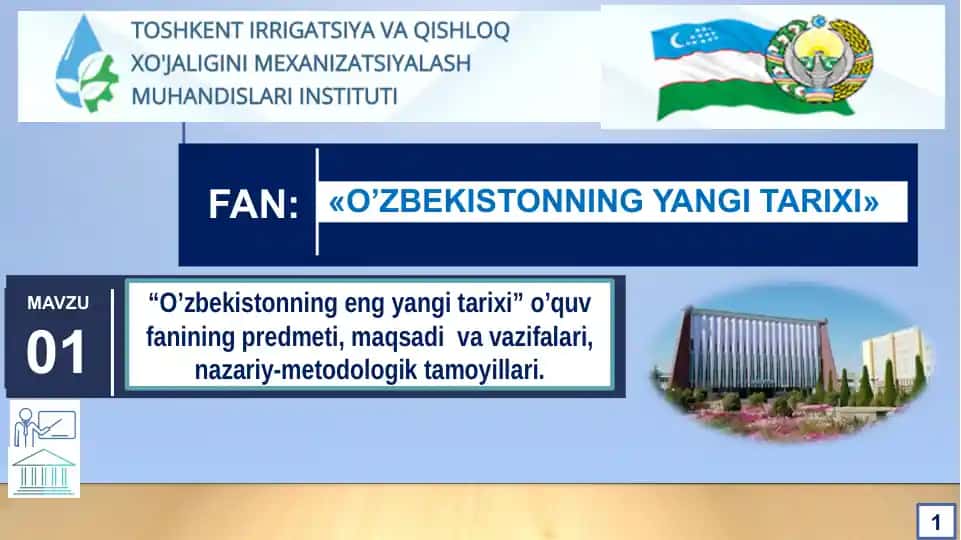 O’zbekistonning eng yangi tarixi