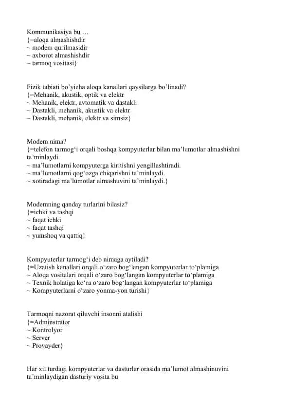 Kommunikasiya vositalari