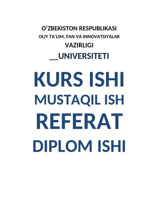 Eritmalar va ularning analizda ishlatilishi