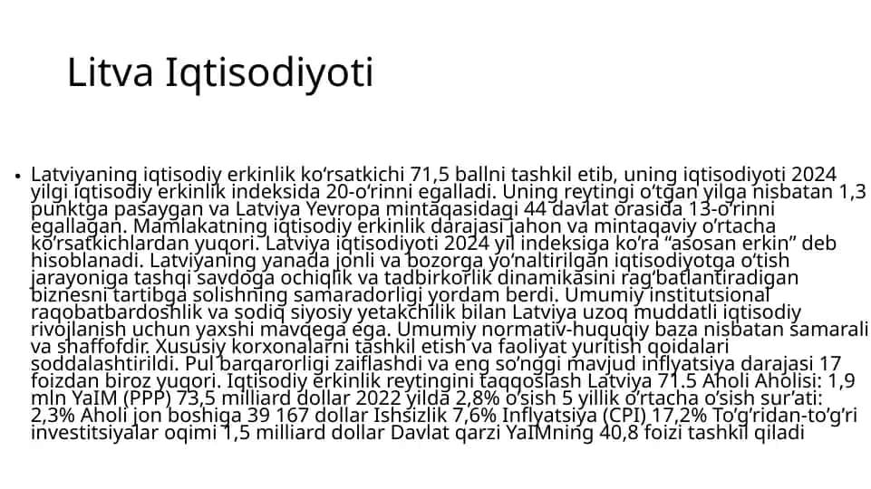 Litva Iqtisodiyoti