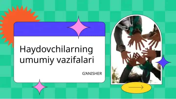 Haydovchilarning umumiy vazifalari