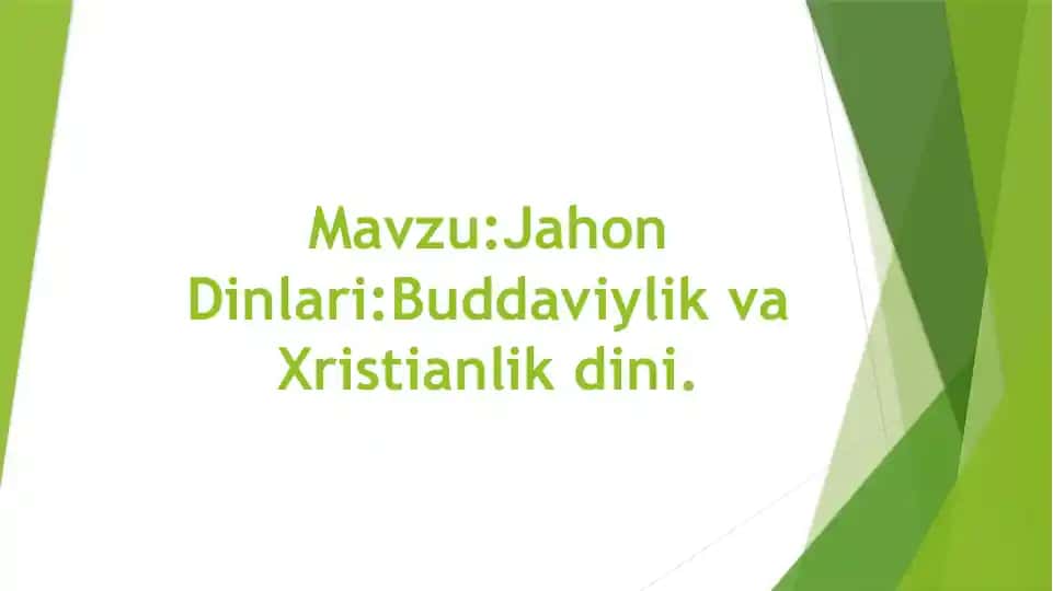 Buddaviylikva Xristianlik dini