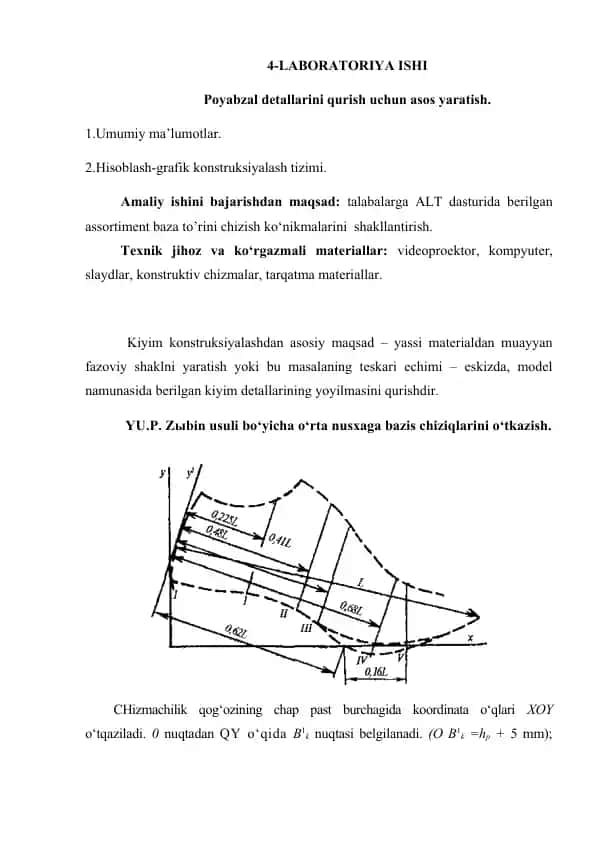 Poyabzal detallarini qurish laboratoriya ishi