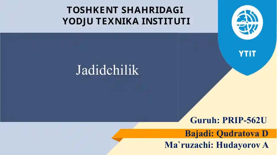 Jadidchilik