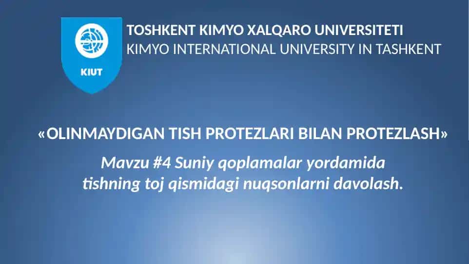 Olinmaydigan tish protezlari bilan protezlash
