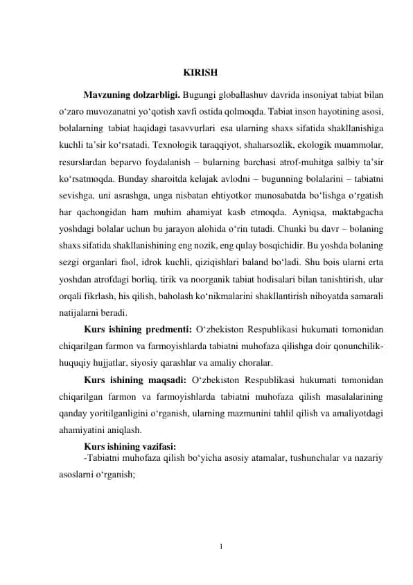 Tabiatni muhofaza qilish
