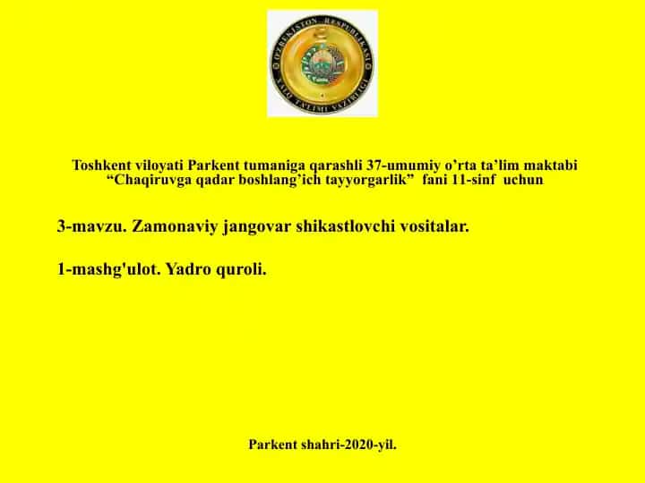 Chaqiruvga qadar boshlang'ich tayyorgarlik