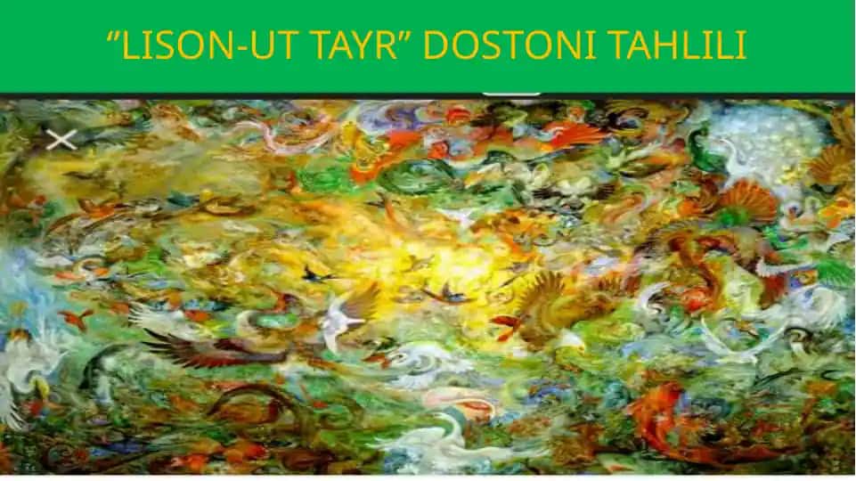 Lison-ut Tayr dostoni tahliyi