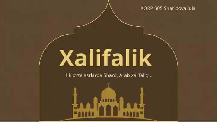 Arab xalifaligi tarixi