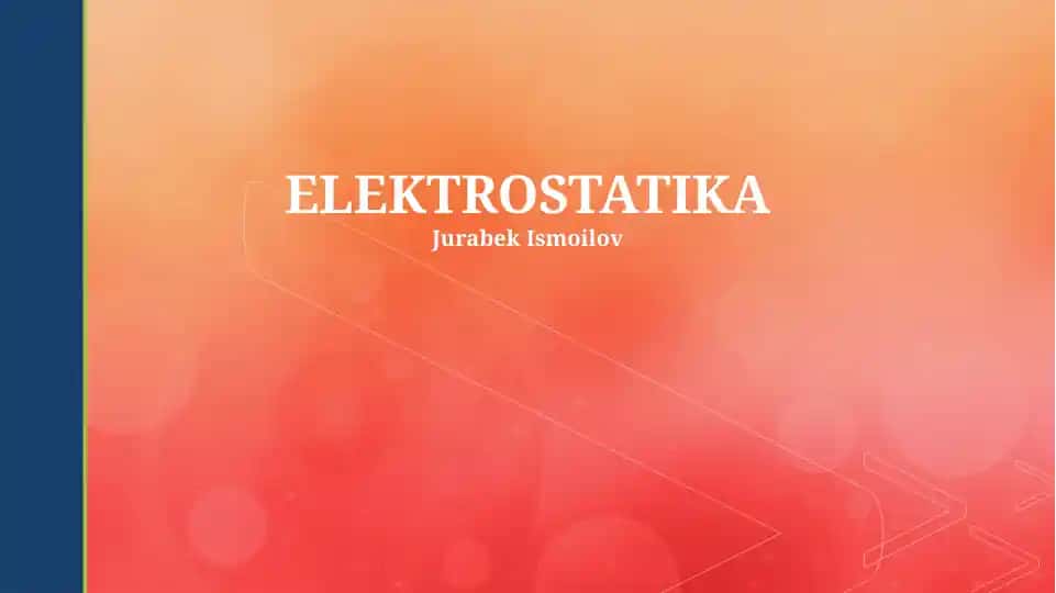 Elektrostatika