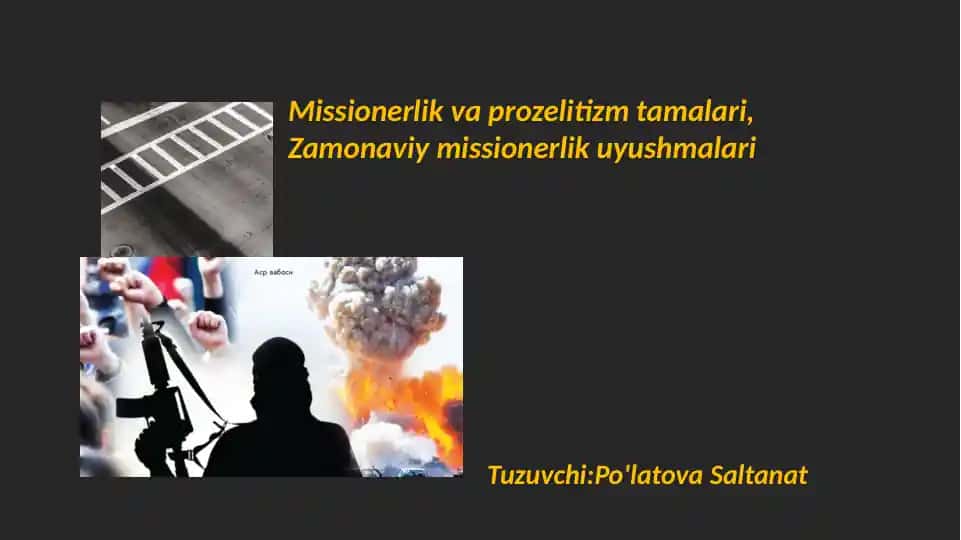 Missionerlik va prozelitizm tamalari