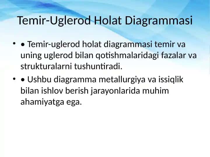 Temir-Uglerod Holat Diagrammasi
