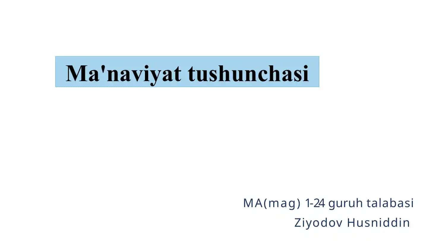 MA(mag) 1-24 guruh talabasi