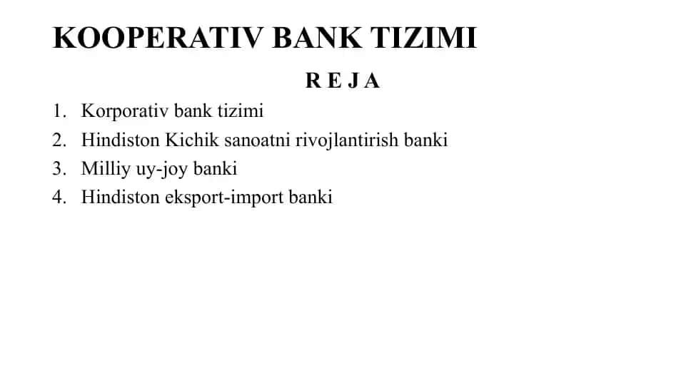 Kooperativ Bank Tizimi