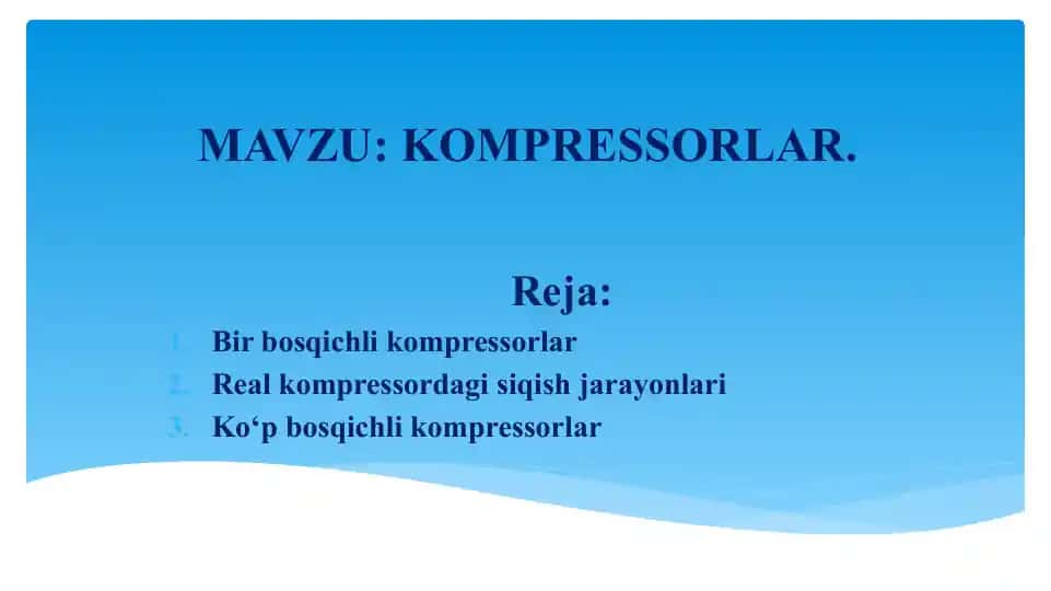 KOMPRESSORLAR