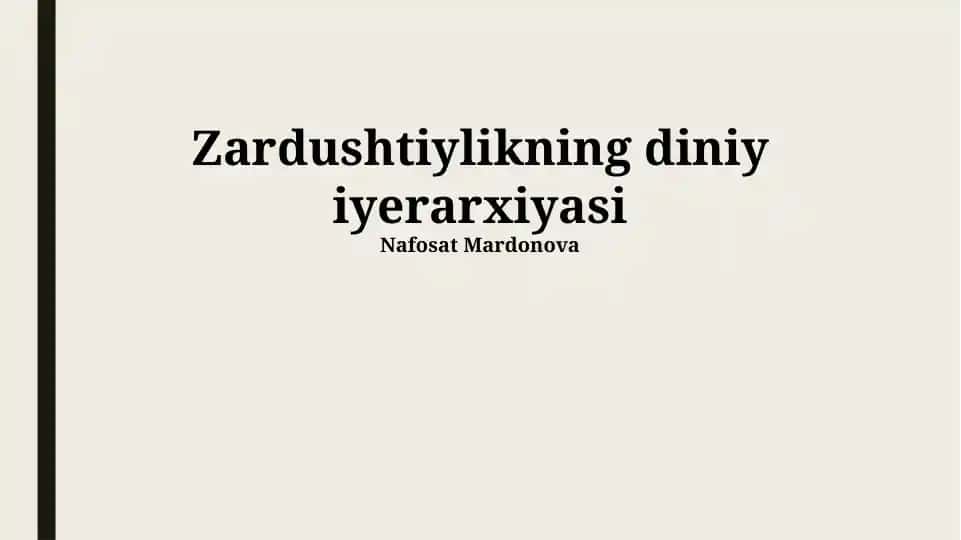 Zardushtiylikning diniy iyerarxiyasi