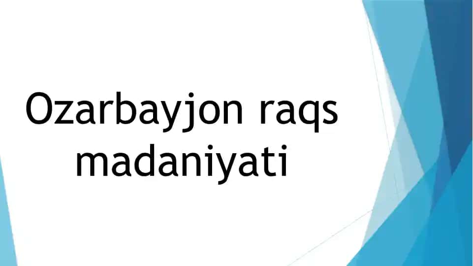 Ozarbayjon raqsmadaniyati