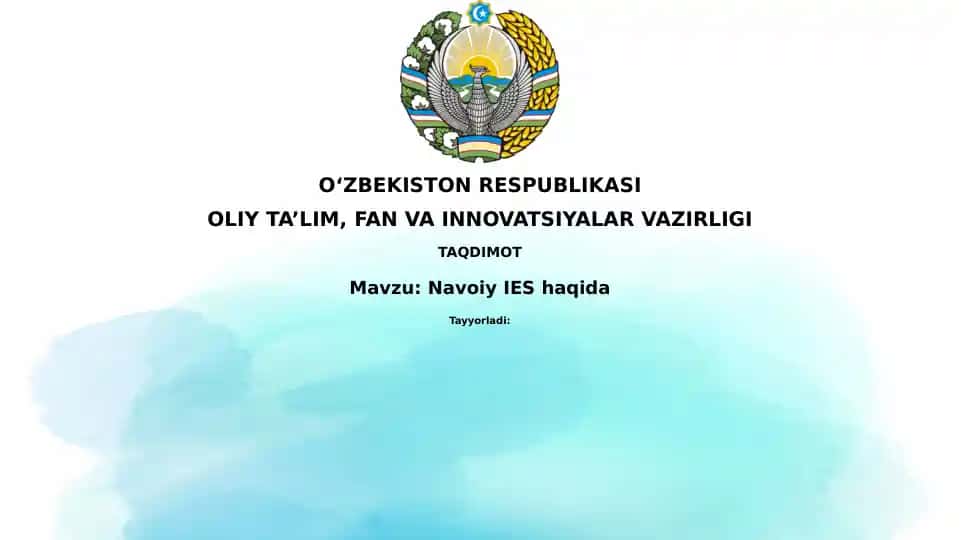 Navoiy IES