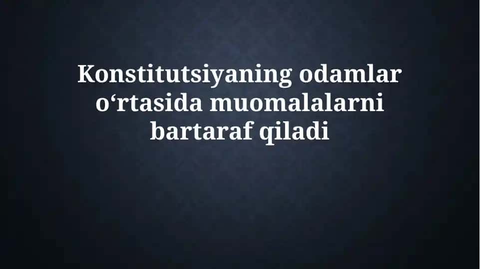 Konstitutsiya va shartnomalar munosabatlari