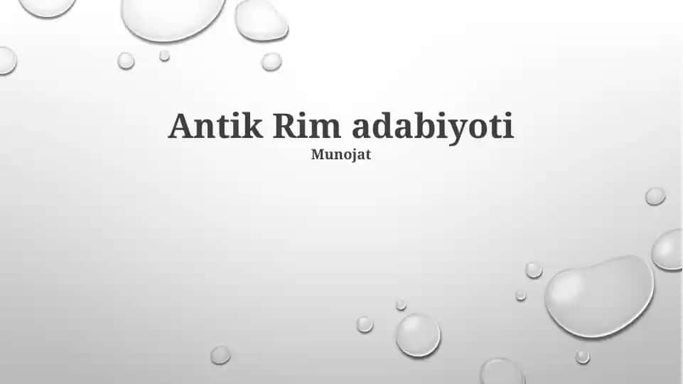 Antik Rim adabiyoti