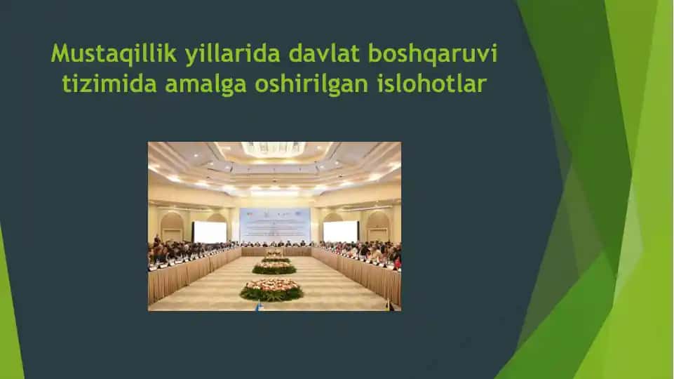 Mustaqillik yillarida davlat boshqaruv tizimida amalga oshirilgan islohotlar