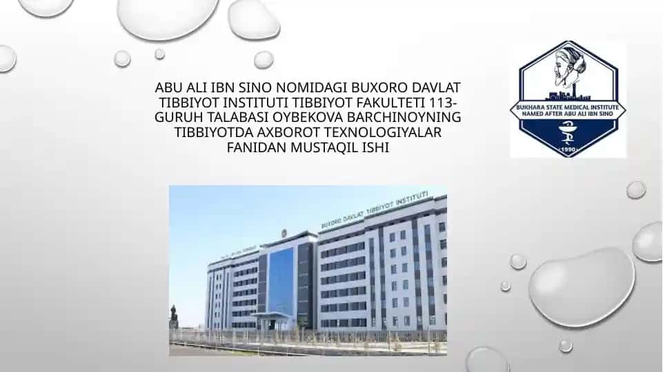 Tibbiyotda Elektron Va Masofaviy O'qitish