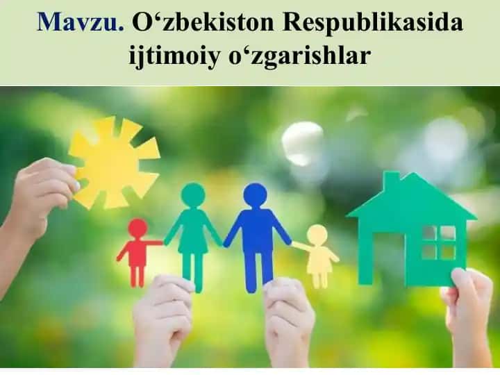 O'zbekiston Respublikasidagi Ijtimoiy-o'zgarishlar