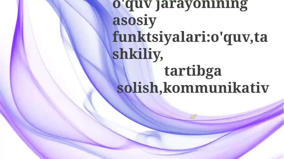 Ta'limni tashkil etish