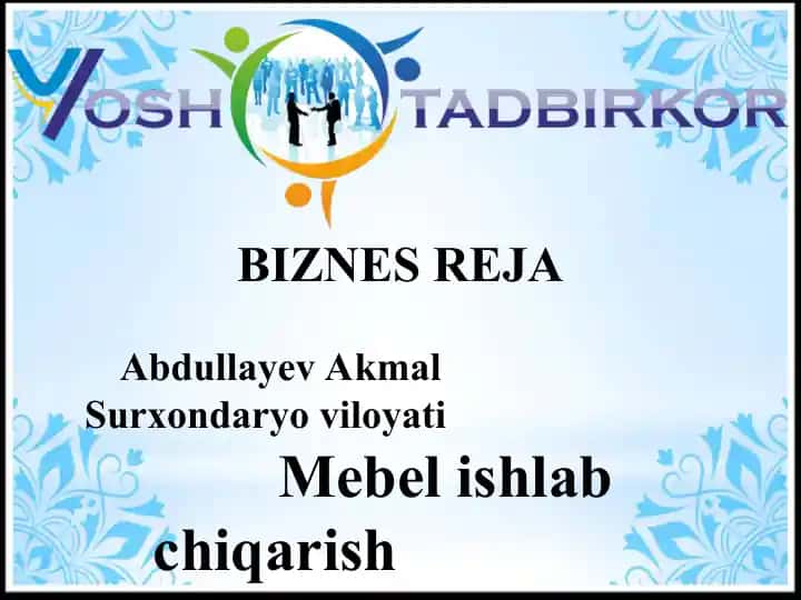 Mebel ishlab chiqarish