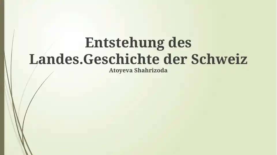 Geschichte der Schweiz