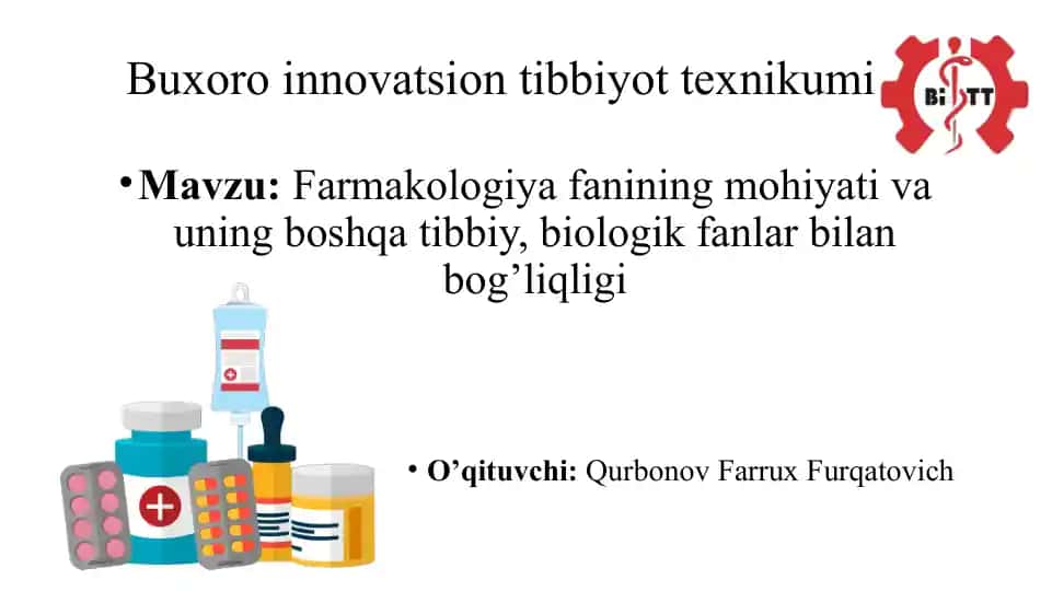 Buxoro innovatsion tibbiyot texnikumi