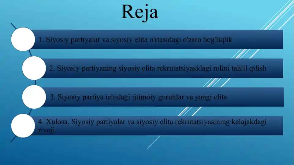 Siyosiy partiyalar va siyosiy elita o'rtasidagi o'zaro bog'liqlik