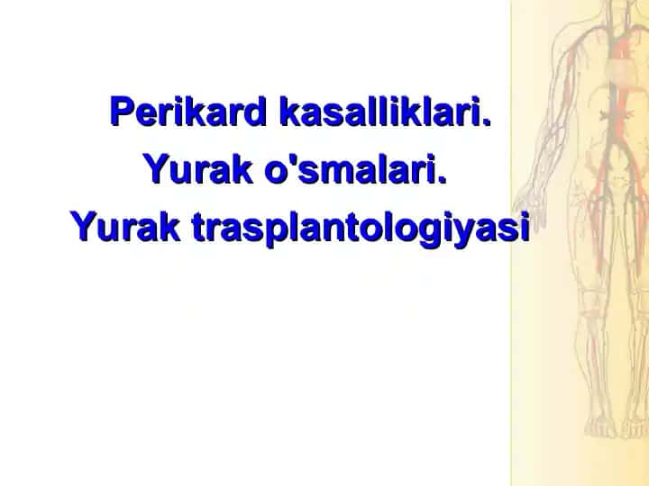 Perikard kasalliklari
