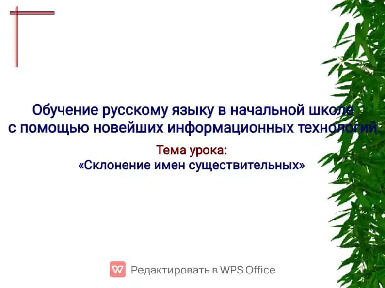 Skloneniye imyon sushestvitelnykh
