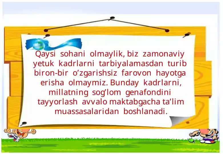 Maktabgacha Ta'lim Tizimi