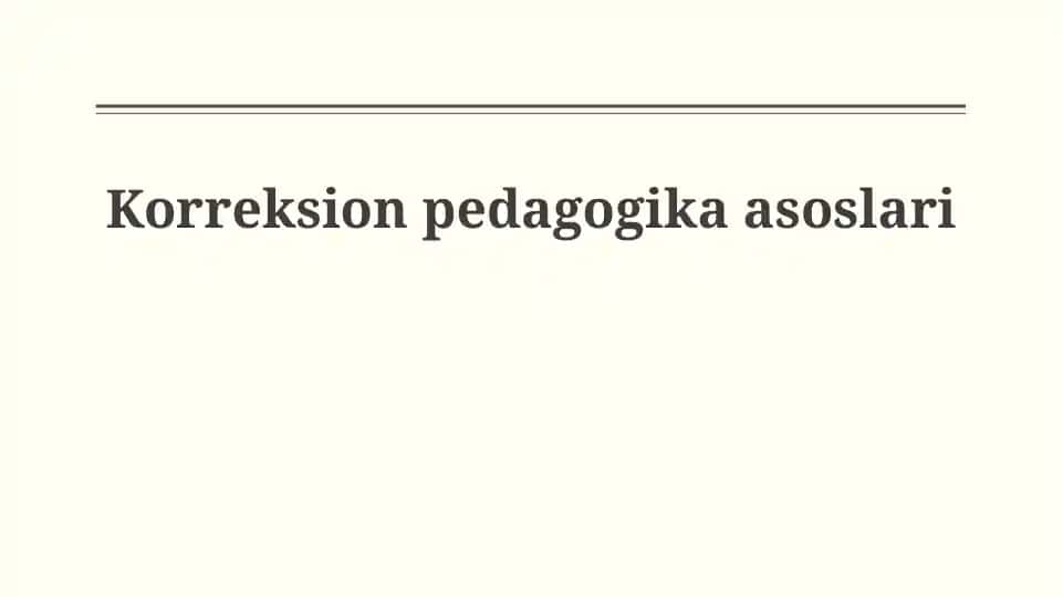 Axlok tuzatish pedagogikasi