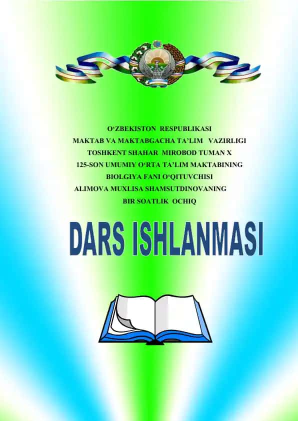 Embryonal rivojlanish davri darsi