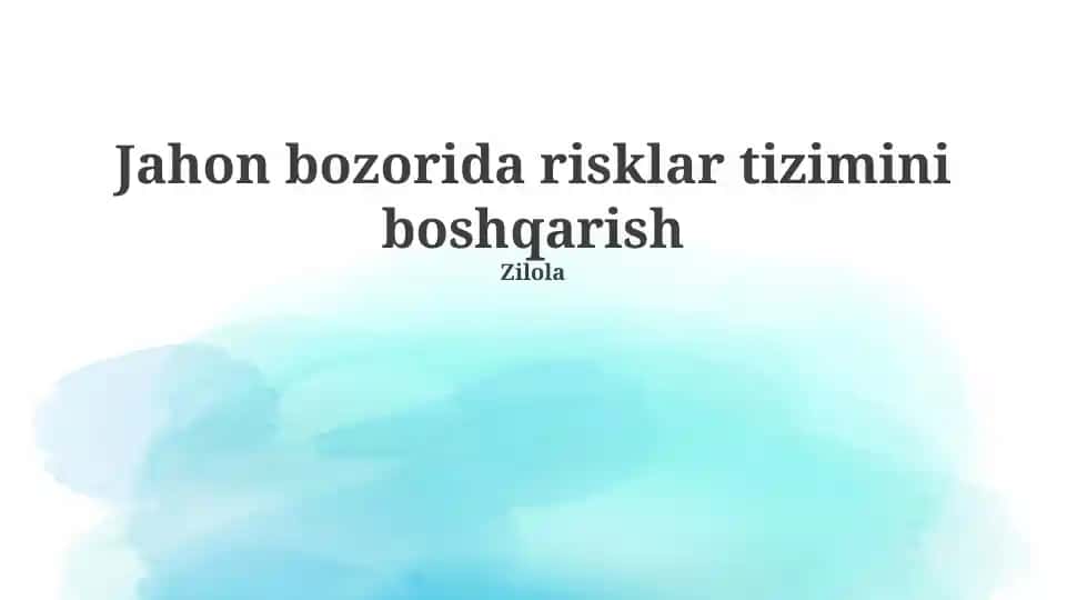Risksizlik tizimi