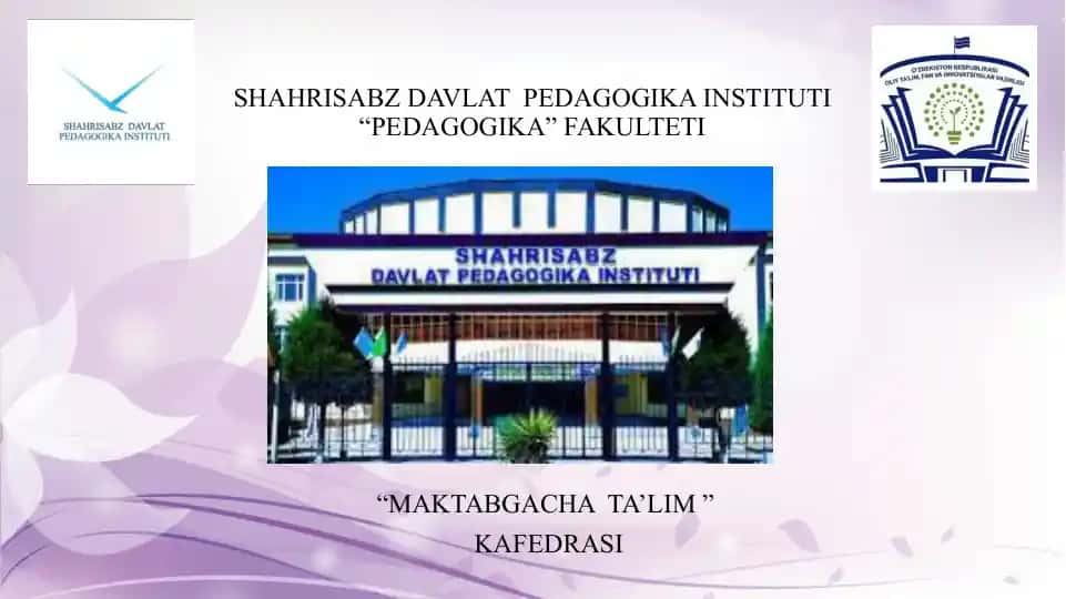 Maktabgacha ta’lim tashkilotining ish hujjatlari