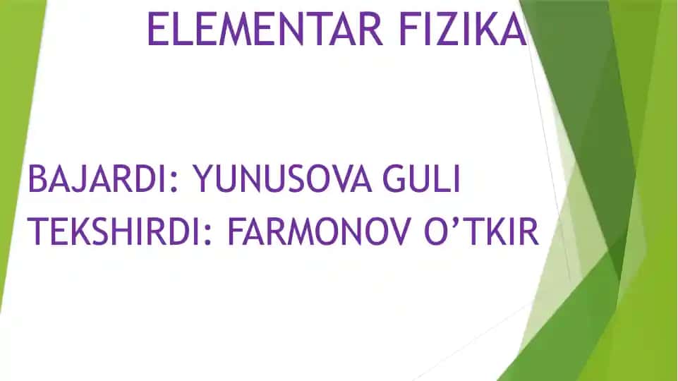 ELEMENTAR FIZIKA