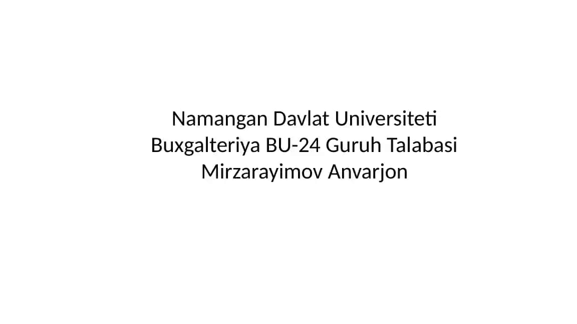 Iqtisodiyotda axborot-kommunikatsion texnologiyalar va tizimlar