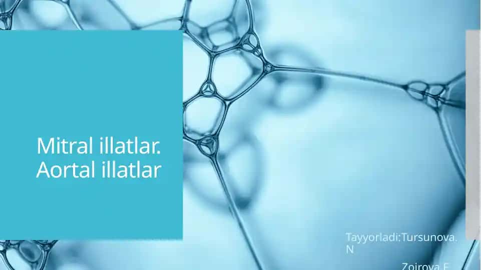 Mitral illatlar. Aortal illatlar