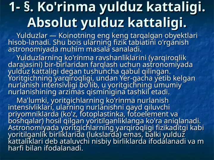 Yulduzlar