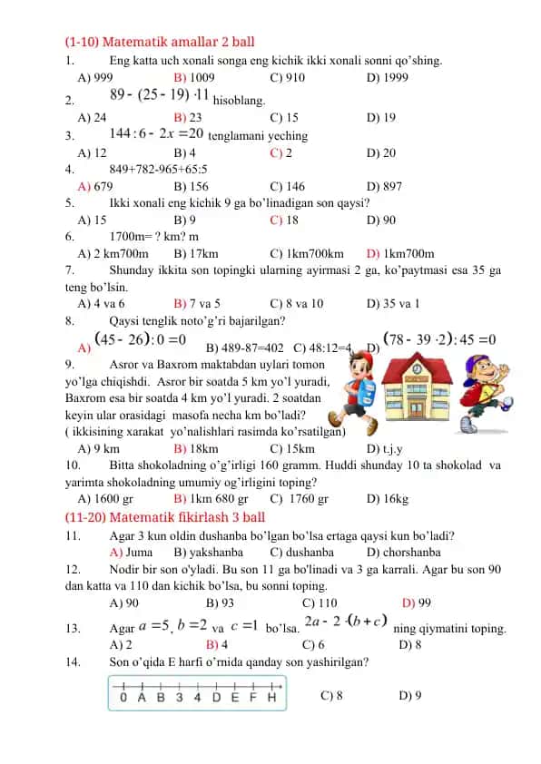 Matematik amallar