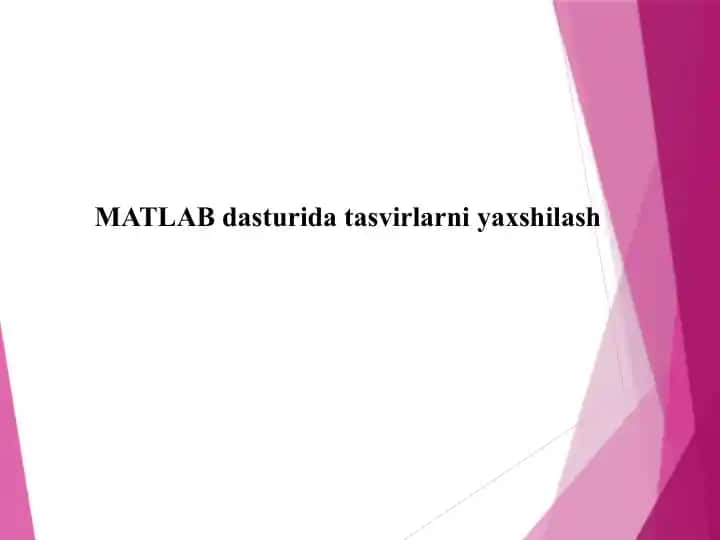 Tasvir sifatini yaxshilash dasturi