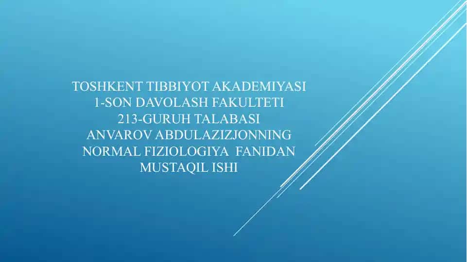 Tana Haroratining Boshqarilishi