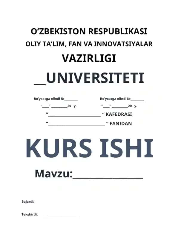 Bo‘g‘imoyoqlilar tipi va ularning tuzilishi haqida kurs ishi
