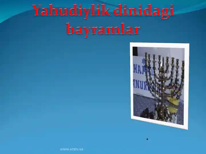 Yahudiylik dinidagi bayramlar